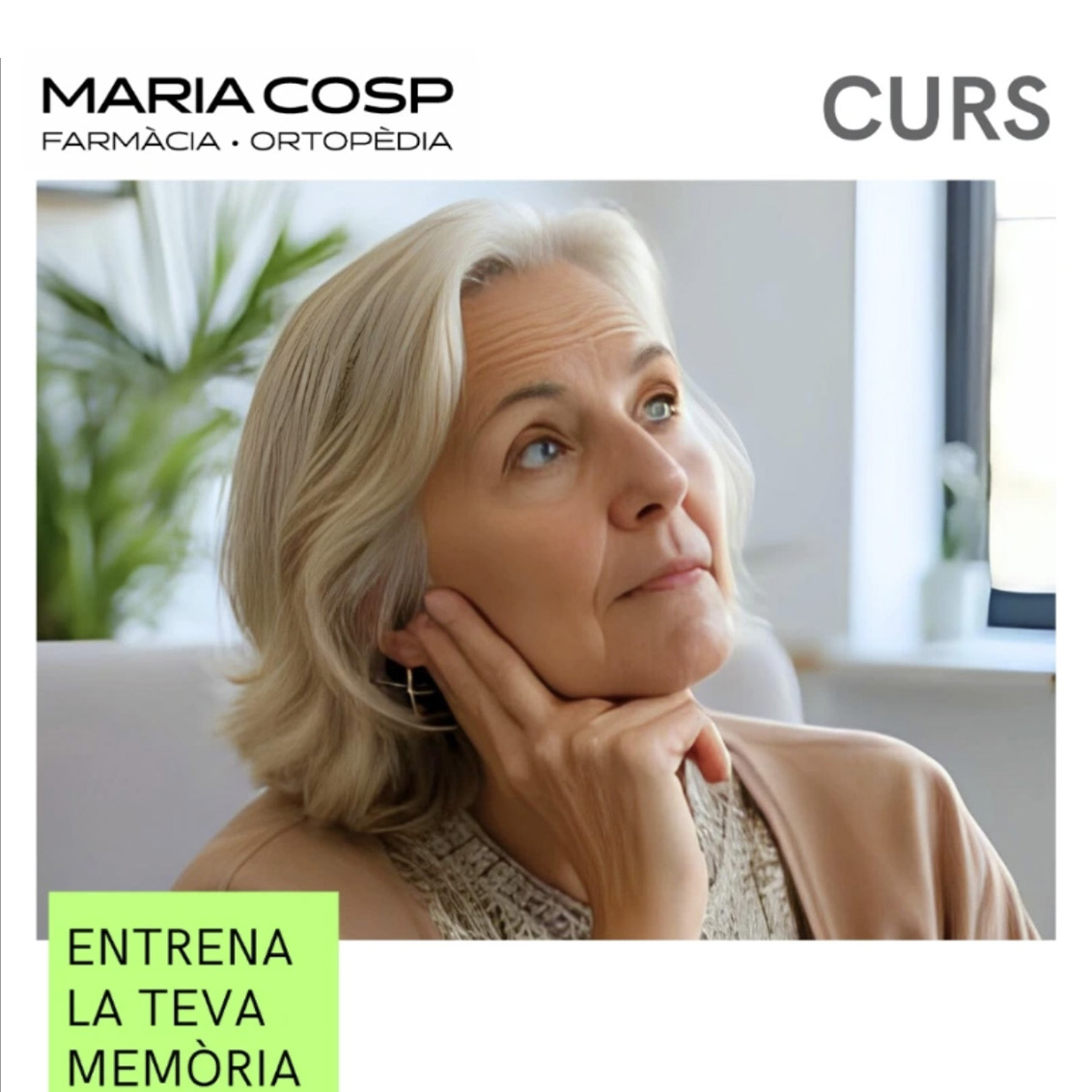 Farmàcia Maria Cosp - curs de sessions per entrenar la memòria